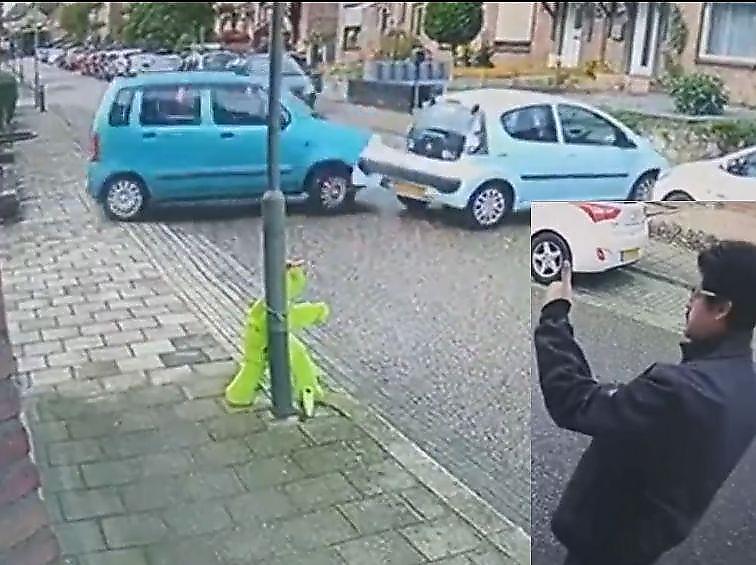 Голландская автомобилистка получила одобрение от усатого свидетеля крайне неудачной парковки ▶