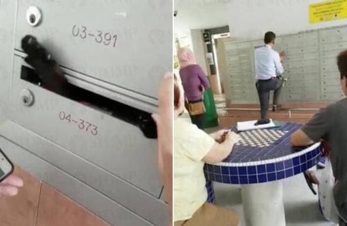 Жительница Сингапура получила необычное почтовое «отправление». (Видео)