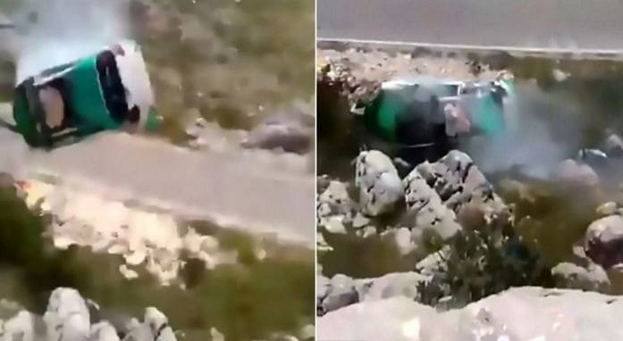 Пилот не пострадал, совершив фантастический полёт в салоне своего болида (Видео) Пилот не пострадал, совершив фантастический полёт в салоне своего болида (Видео)