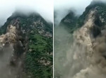 Обрушение горного массива произошло на глазах у сельских жителей в Китае