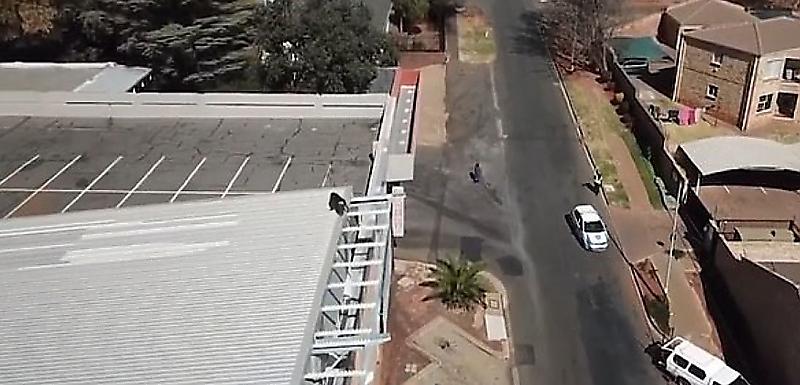 Сбежавший павиан устроил паркур по крышам домов в ЮАР ▶
