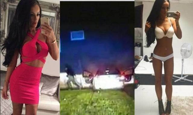 Модель нижнего белья, уходя от полицейской погони, разбила угнанный автомобиль в Британии. (Видео)