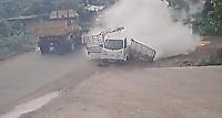Автомобилисты пережили мощный взрыв газового баллона в автомобиле и попали на видео в Индии