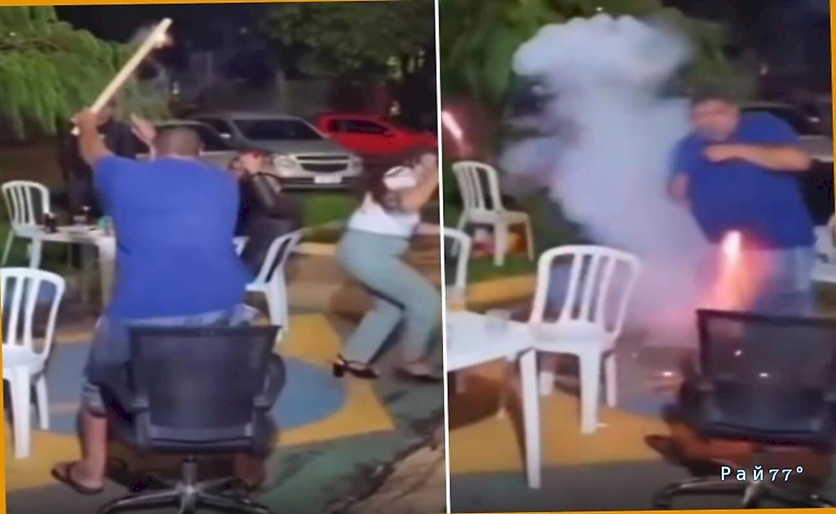 Турецкий пироман перепутал направление выстрела и поджег себе пупок ▶️ Турецкий пироман перепутал направление выстрела и поджег себе пупок ▶️