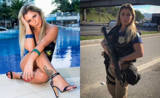 Бразильская женщина - полицейский стала знаменитой, благодаря Instagram