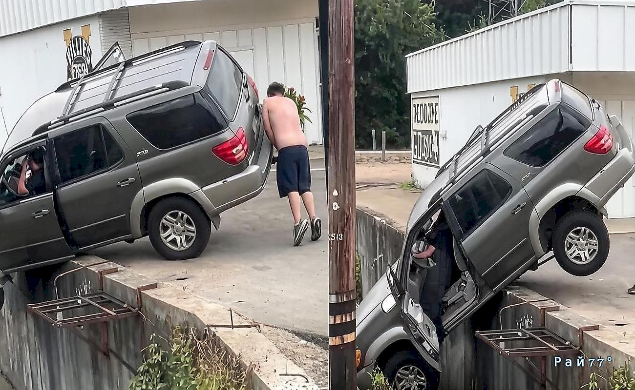 Автоледи опрокинулась во внедорожнике на глазах у очевидцев в США ▶️ Автоледи опрокинулась во внедорожнике на глазах у очевидцев в США ▶️