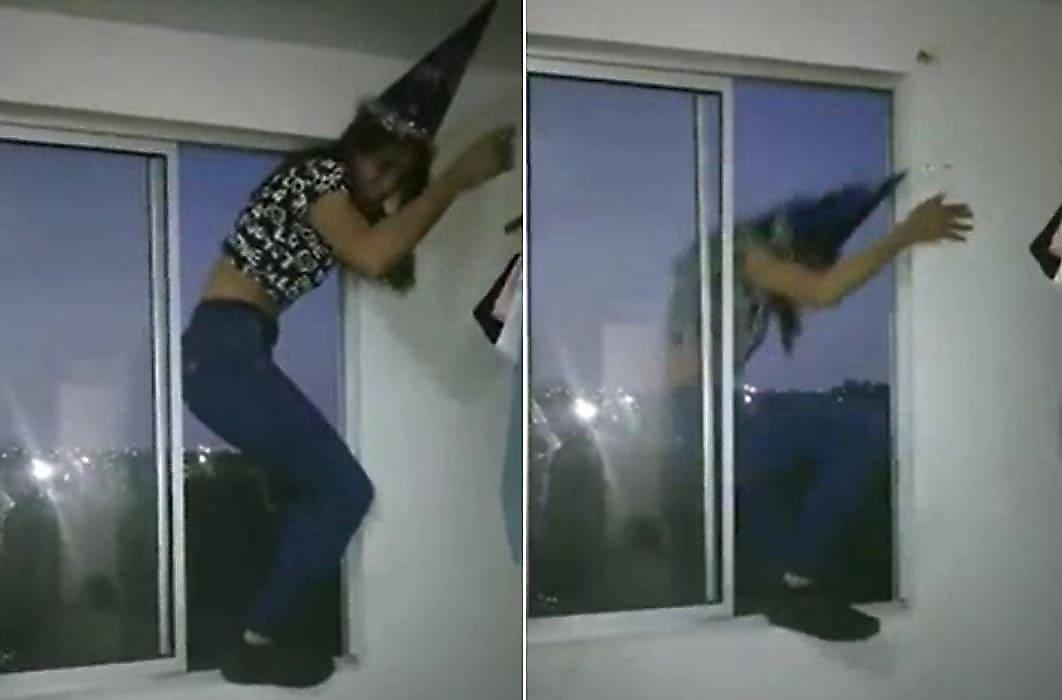 Девица в колпаке, исполняя эротический танец, вывалилась из окна в Бразилии
