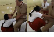 Первоклашка, испугавшись прививки, послала в нокаут учителя, ударив его между ног (Видео)