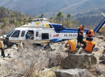 Вертолёт совершил жёсткую посадку во время спасения туриста в горах Кореи
