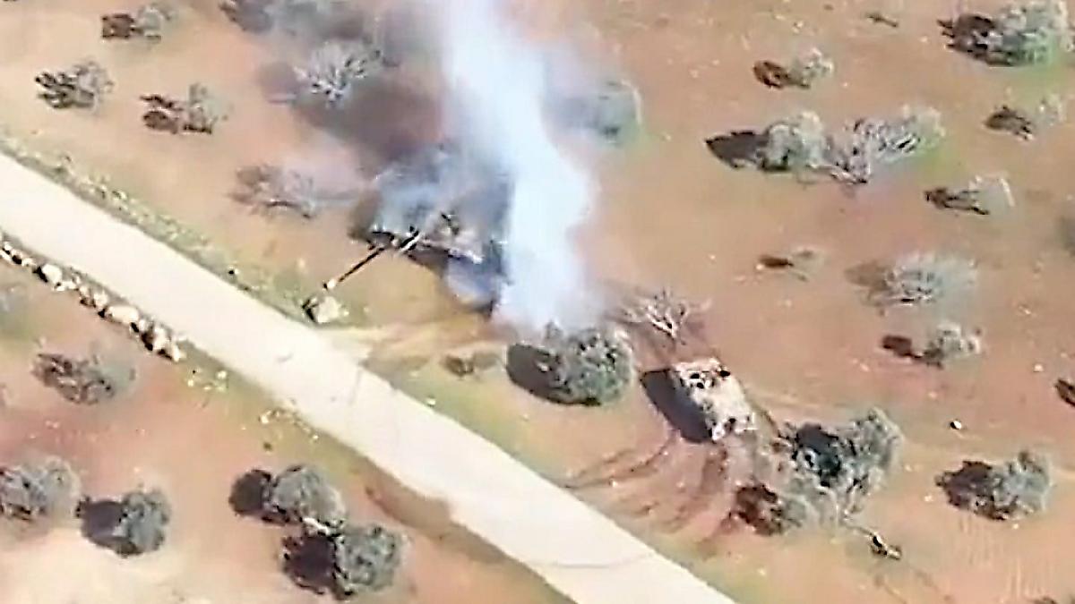 Противостояние БТРа и танка Т-72 попало на видео в Сирии