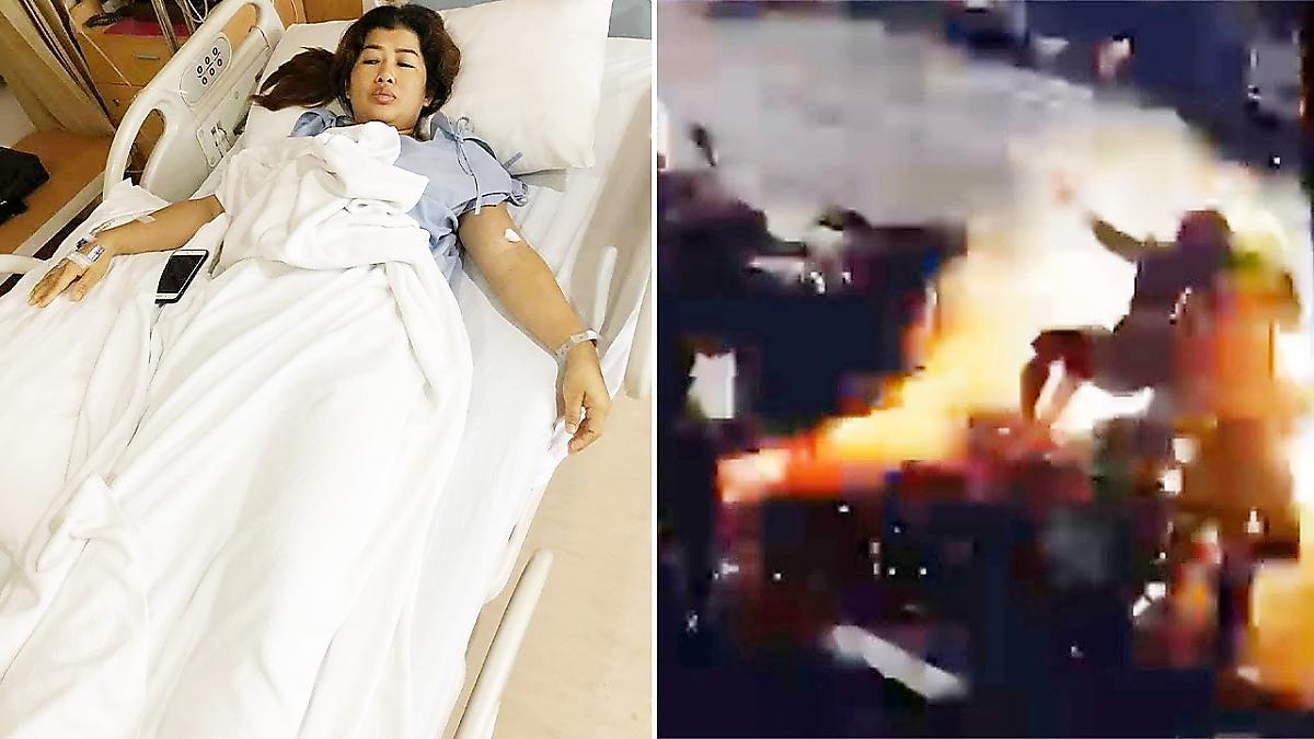 Женщина пережила удар током силой 22000 вольт в Тайланде ▶