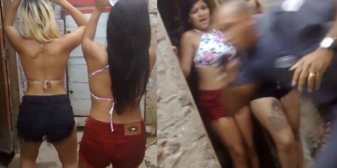 Полицейская погоня прервала селфи двух девушек в Бразилии (Видео)