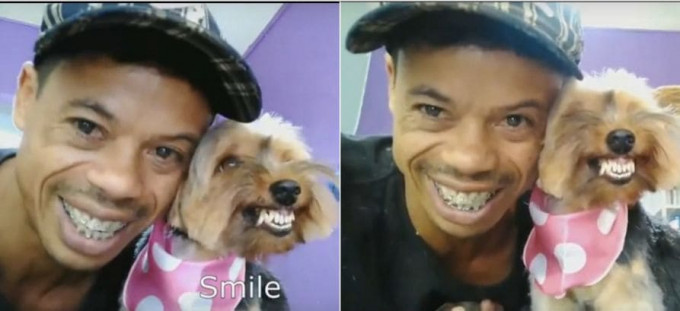 Бразилец со своим питомцем продемонстрировали лучезарные улыбки во время совместного селфи (Видео)