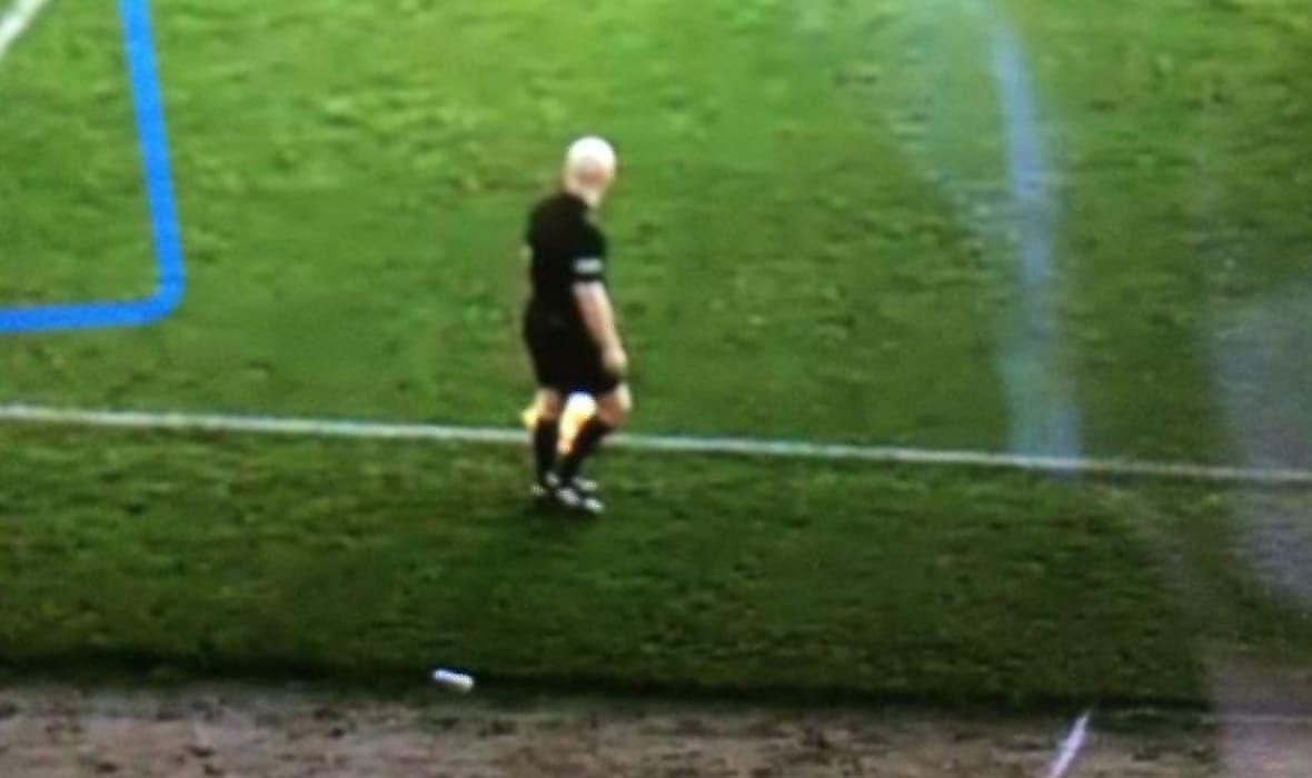 Видеокамера следила за лысым рефери, а не за мячом на футбольном матче в Шотландии