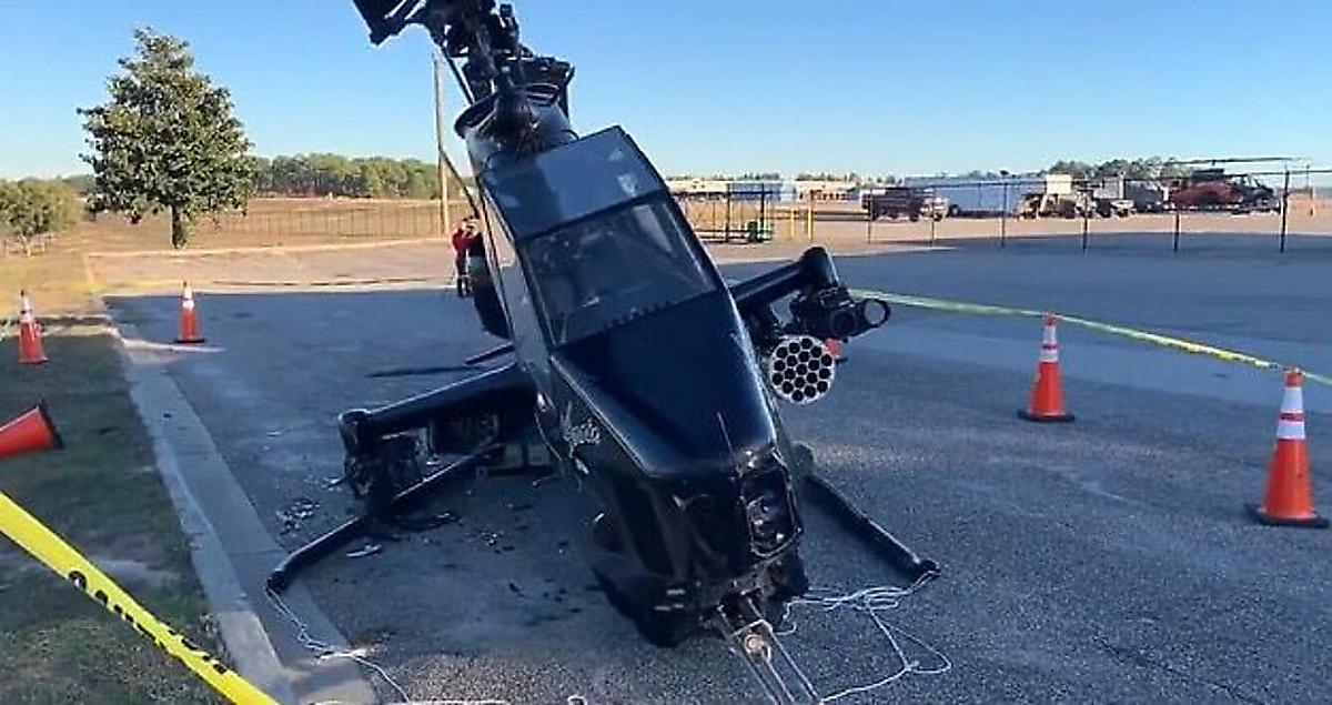 Американский автолюбитель врезался в исторический вертолёт и нанёс ущерб на сумму в 500000$