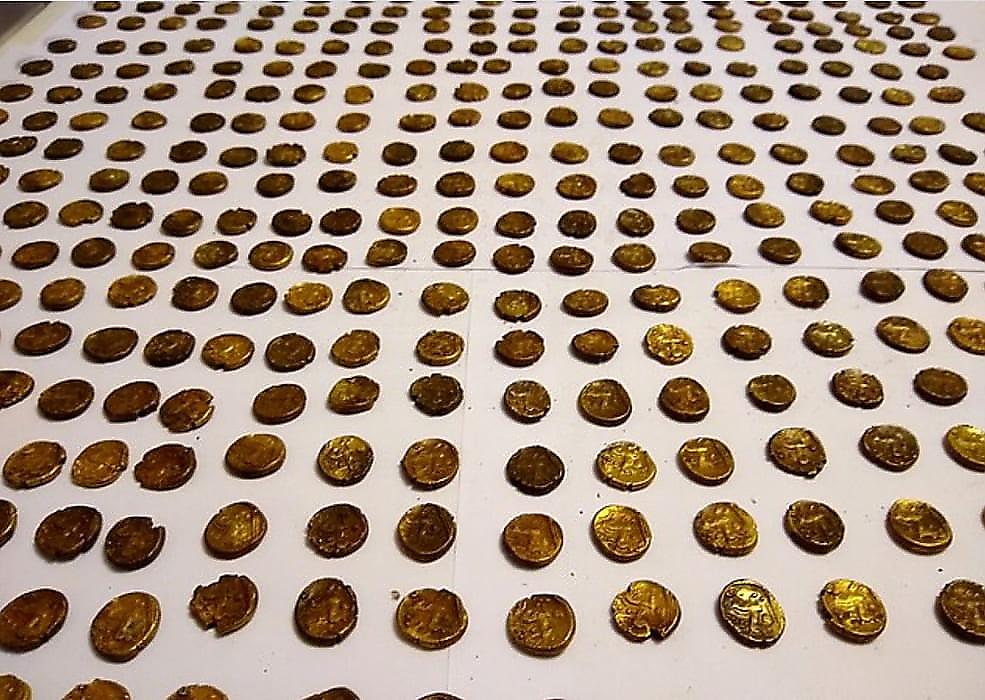Британский орнитолог, следя за птицами, обнаружил клад золотых монет