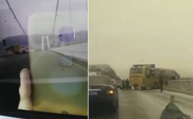 Два автобуса пробили ограждения мостов в разных частях Китая (Видео)