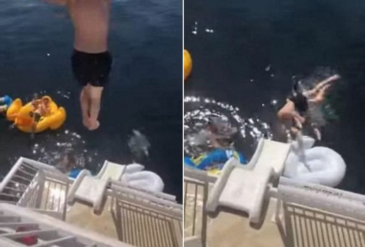 Морской пехотинец проверил на прочность свои рёбра, совершив погружение в озеро в Канаде (Видео) Морской пехотинец проверил на прочность свои рёбра, совершив погружение в озеро в Канаде (Видео)