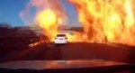 Танкер, перевозивший сжиженный газ, спалил три автомобиля в Китае (Видео)